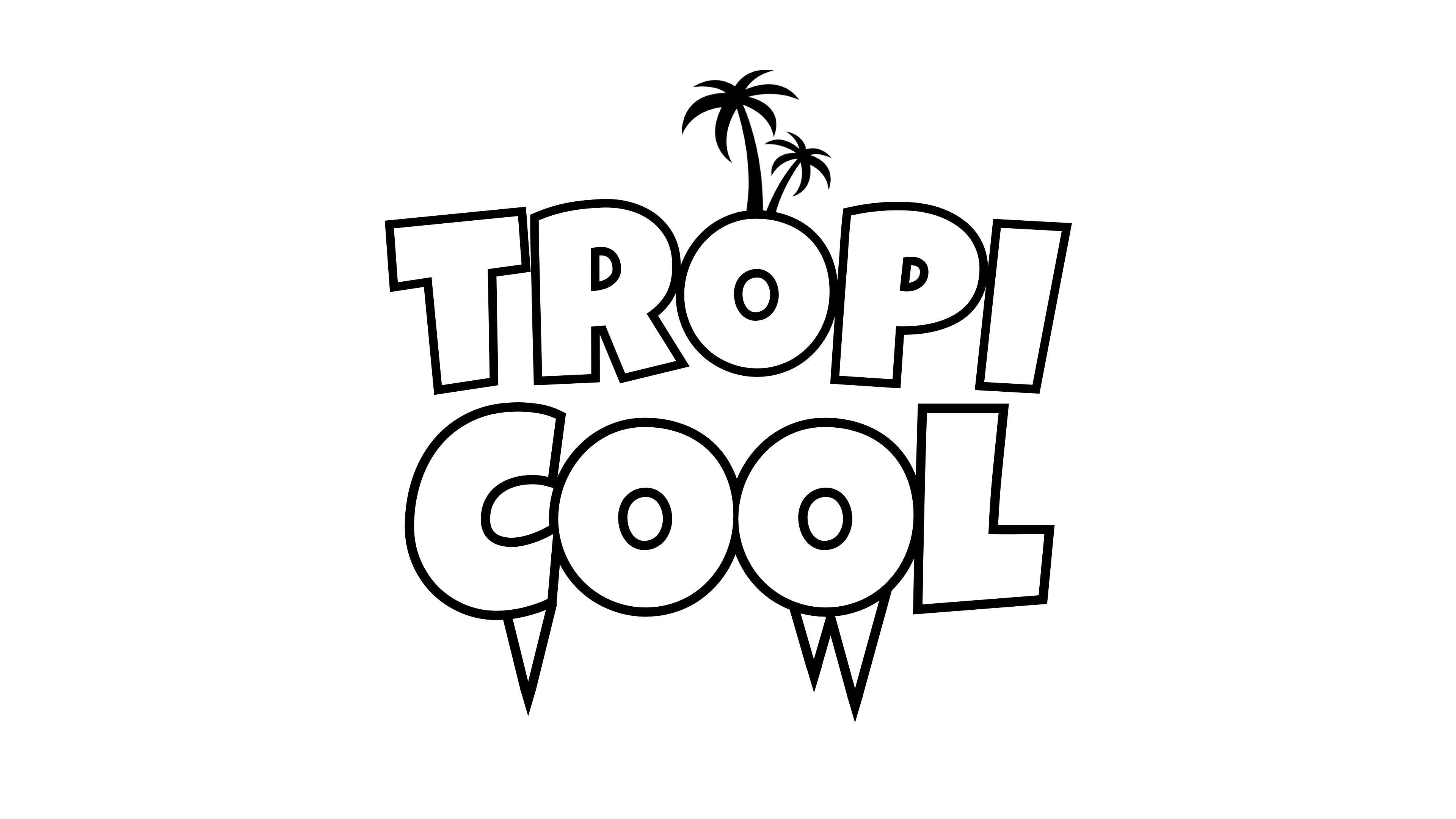 tropicool text logo